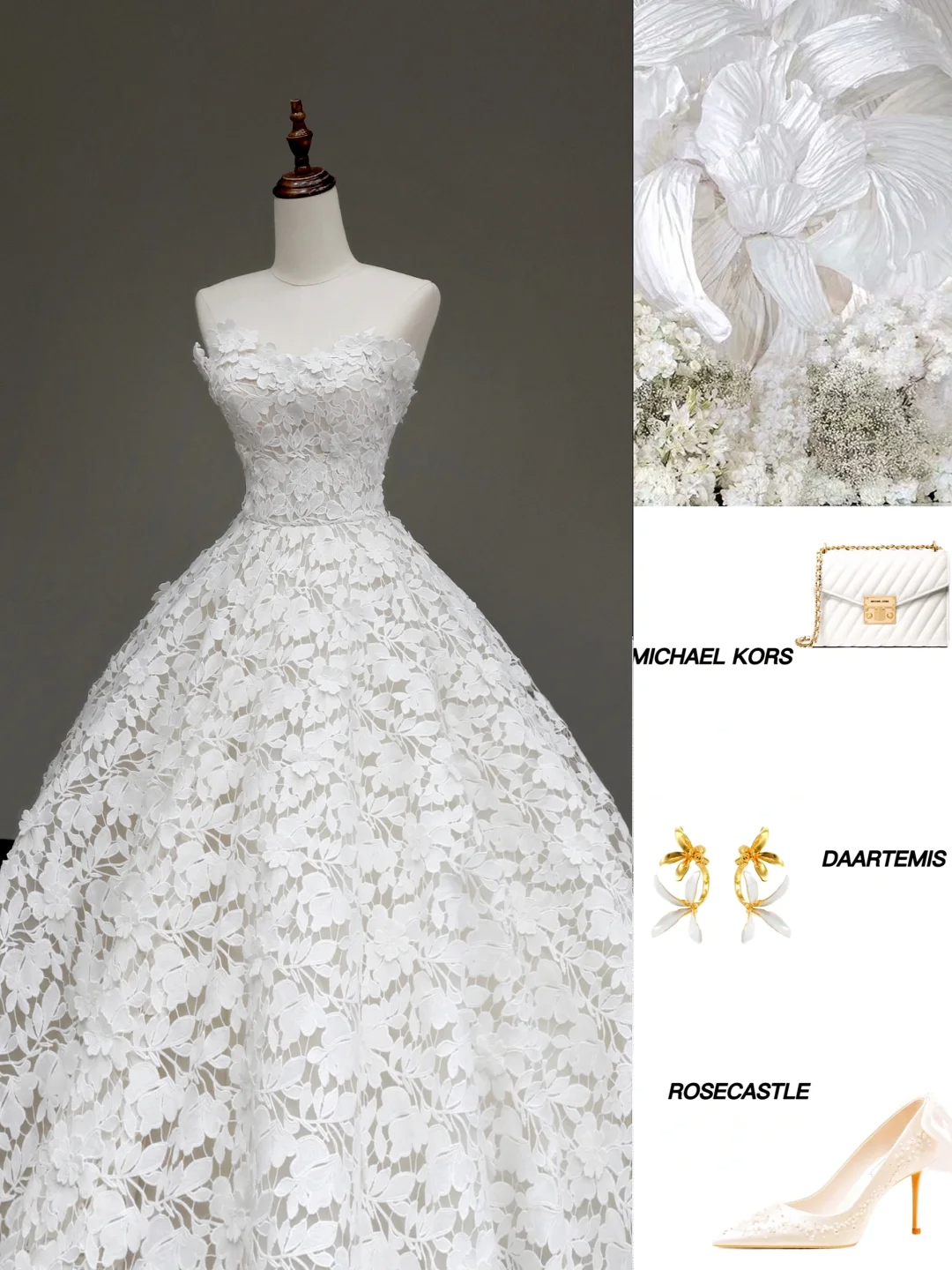 Vestido de novia único, vestido de fiesta sin tirantes, de encaje blanco, vestidos de novia DP653