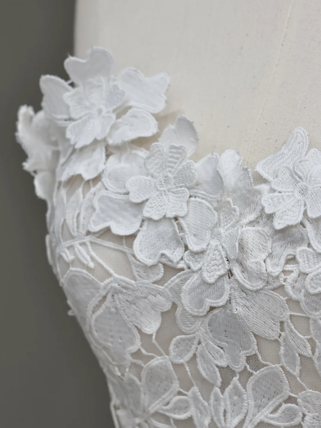 Vestido de novia único, vestido de fiesta sin tirantes, de encaje blanco, vestidos de novia DP653