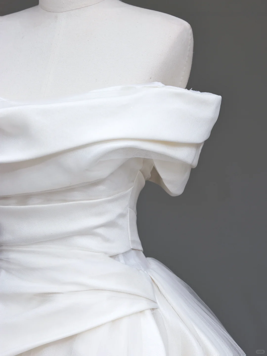 Vestido de novia único, vestido de fiesta con hombros descubiertos, satén blanco, vestidos de novia DP723