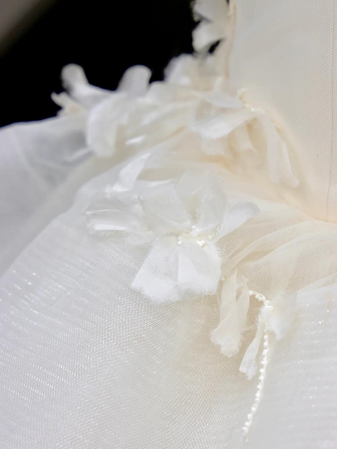 Vestido de novia atemporal, vestido de fiesta sin tirantes, tul marfil, vestidos de novia DP851