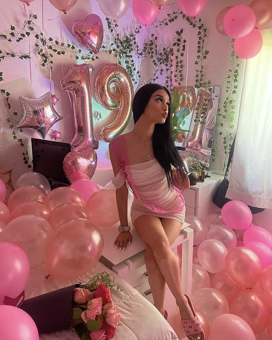 Vestido corto rosa de verano para fiesta de cumpleaños, ideal para 19 años, DP962