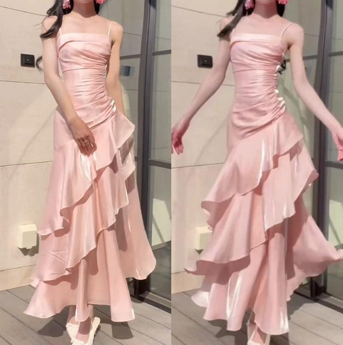 Vintage-Inspired Birthday Party Dresses Under $160🤍White Ruffled Layered Fairytale Graduation Prom Dresses ED01131