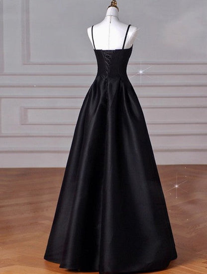 A-Line Sweetheart ❤️Prom Dress for Birthday&Graduation-Burgundy Satin Long Formal Evening Dress ED01133