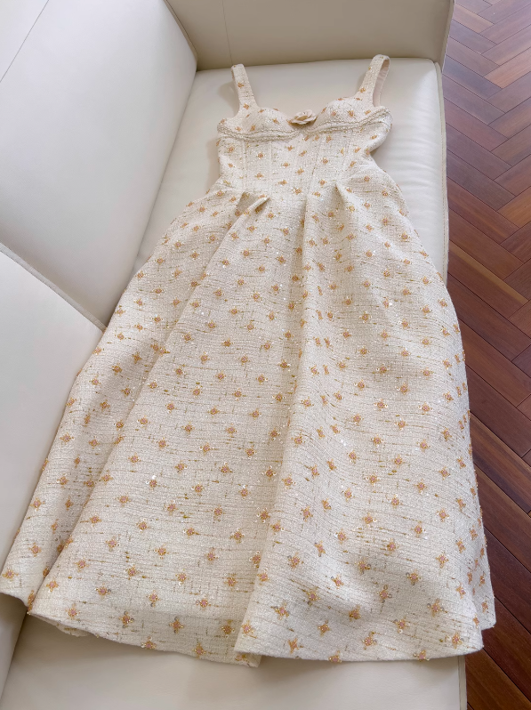 Vestido de fiesta con tirantes y lentejuelas para fiesta de cumpleaños ED01168
