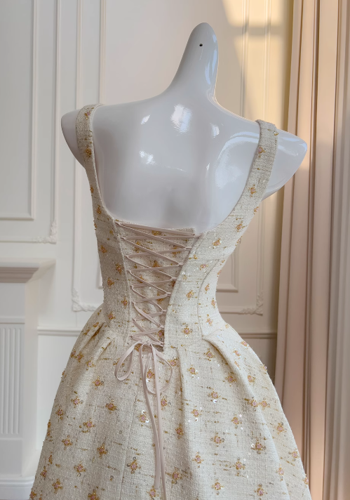 Vestido de fiesta con tirantes y lentejuelas para fiesta de cumpleaños ED01168