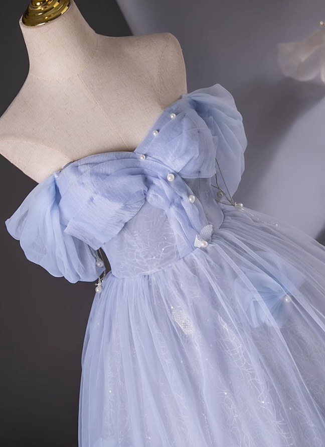 Vestido de fiesta largo de tul con escote corazón y corte en A, vestido formal elegante ED01238