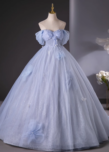 Vestido de fiesta largo de tul con escote corazón y corte en A, vestido formal elegante ED01238