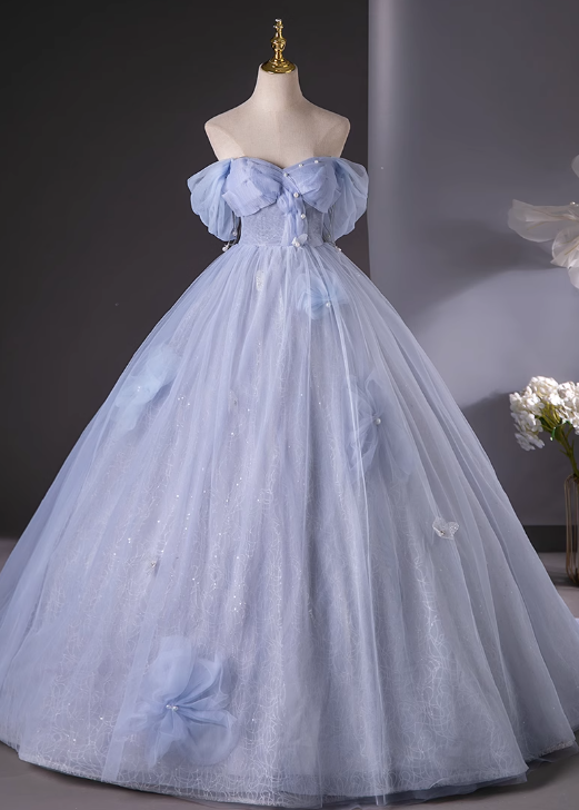 Vestido de fiesta largo de tul con escote corazón y corte en A, vestido formal elegante ED01238