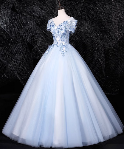 Vestido de fiesta largo de tul con bordado y hombros descubiertos, corte A, elegante vestido formal largo ED01261