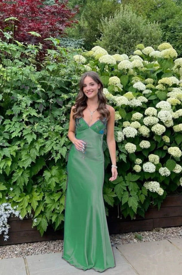 Elegant Blue🩵 Spaghetti Strap Mermaid Gown for Prom&Party Sleeveless Satin Vintage Formal Evening Dress  ED01407