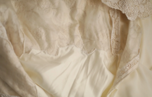 Vestido largo estilo imperio de gasa con escote cuadrado en beige, con encaje y cuentas, para fiesta de graduación, boda, ED01583