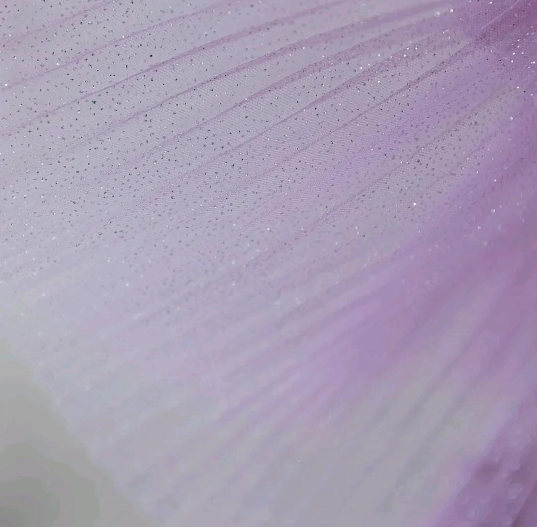 Vestido largo de fiesta morado degradado con tirantes finos, tul y lentejuelas, para cumpleaños y graduación ED01672