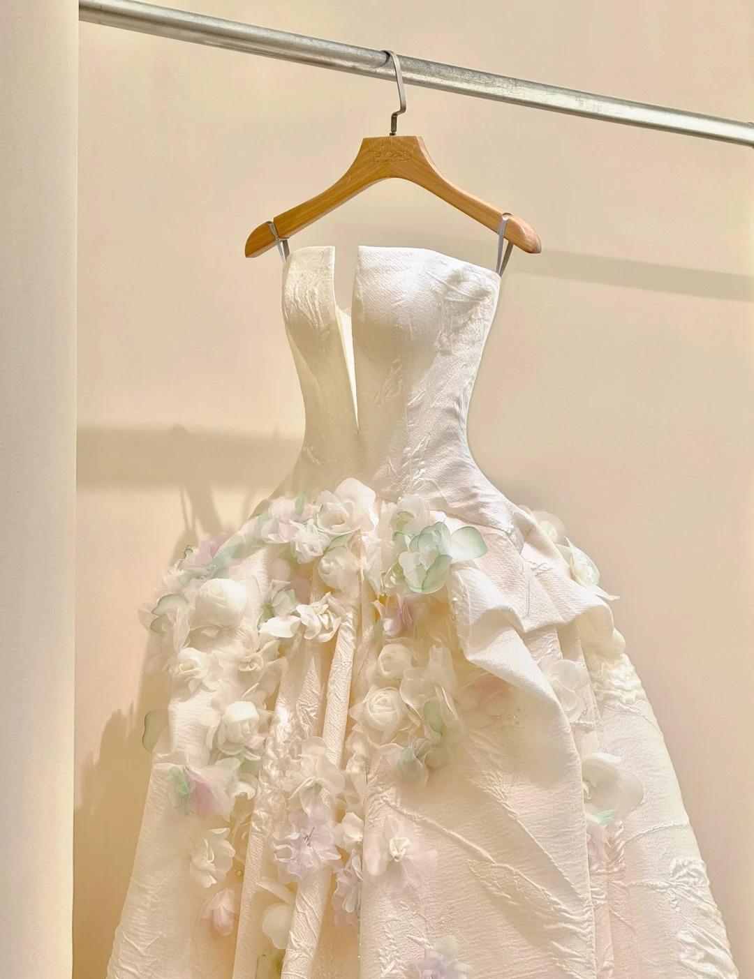 Vestido de fiesta largo de satén con tirantes finos y corte en A, precioso vestido de novia con apliques ED01729