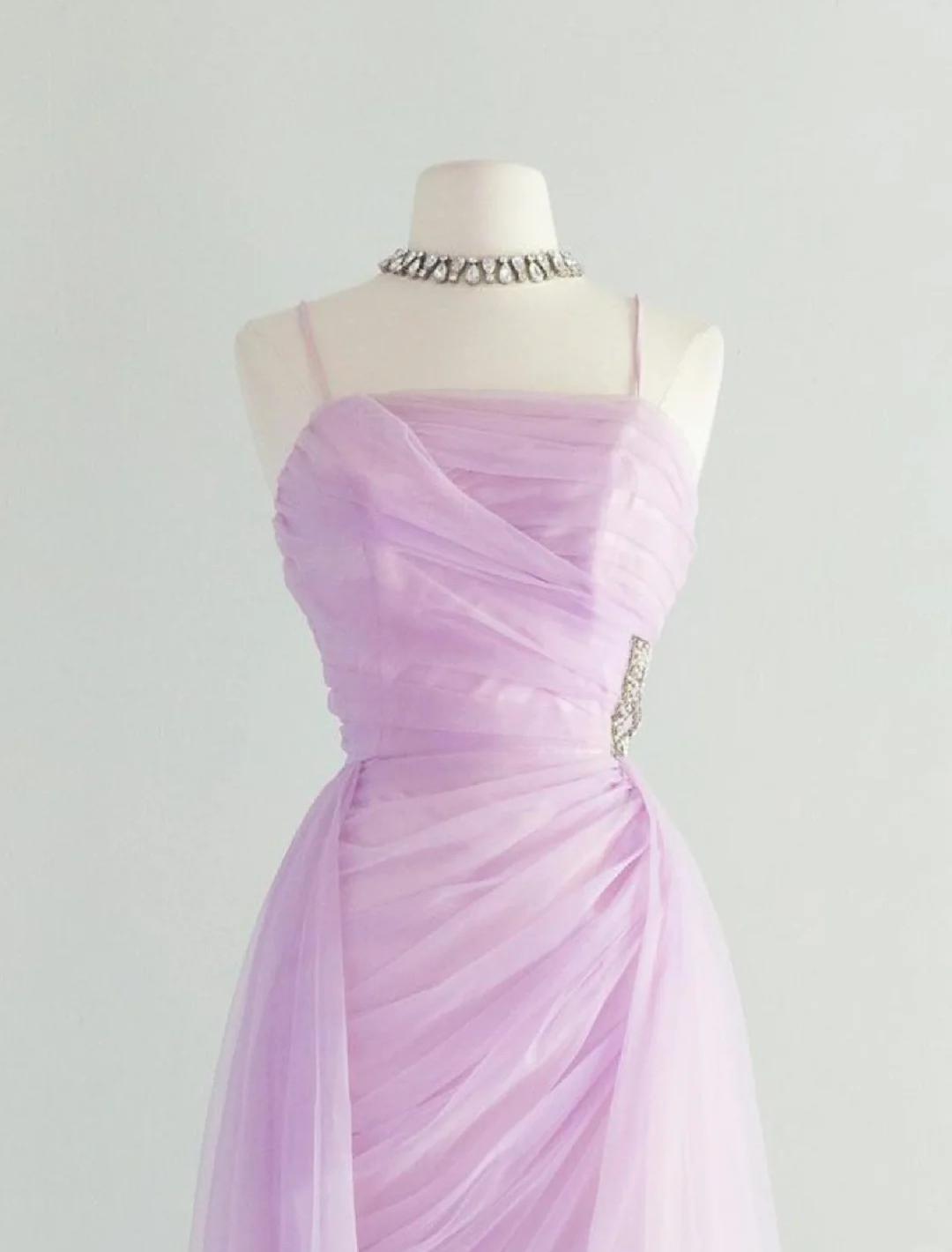 Vestido corto de fiesta de tul con tirantes finos en color rosa dulce, vestido de bienvenida ED01837
