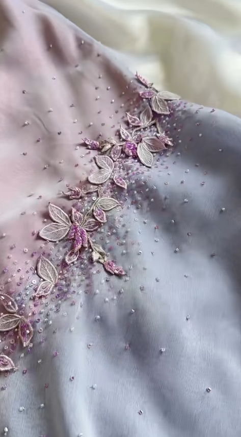 Vestido de fiesta corto vintage morado con tirantes finos, corte tubo, de gasa con cuentas brillantes y apliques, ED01991