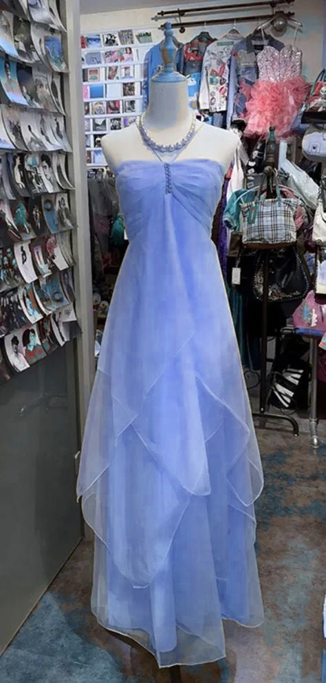 Fairytale Yellow Chiffon Cocktail Dress Halter Neck Sleeveless Party Dress ED02154