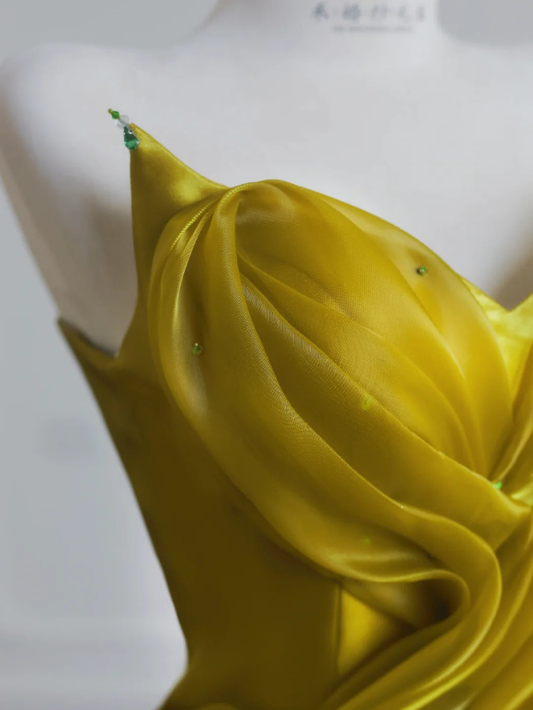 Elegante vestido de novia de satén amarillo con escote corazón y corte A, precioso vestido de noche formal ED02189