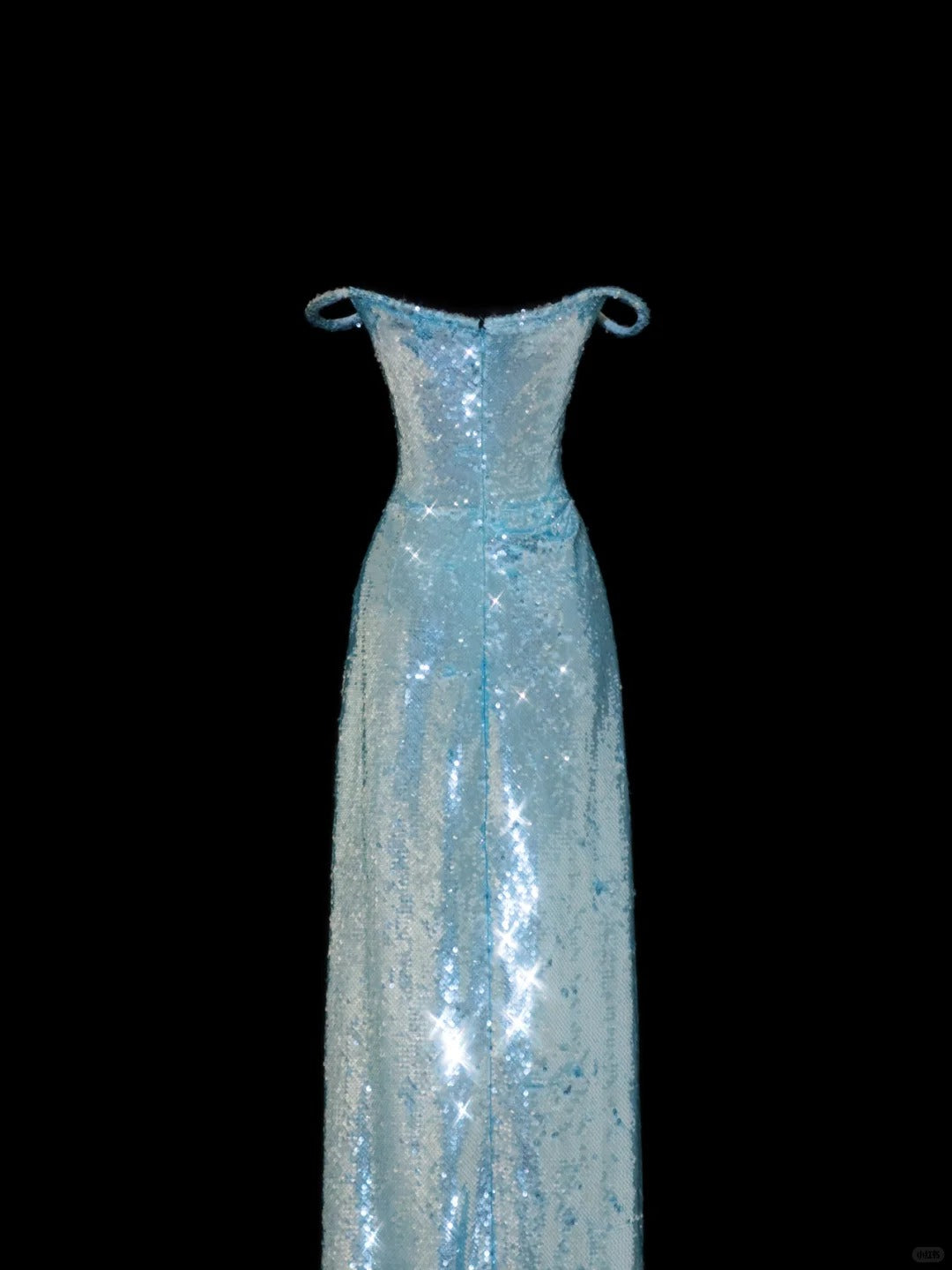 Vestido de fiesta largo con lentejuelas y hombros descubiertos en azul Tiffany, estilo glamuroso, vestido formal de noche ED02484
