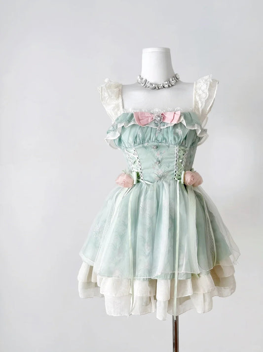 Vestido corto de fiesta con encaje de tul y corte A, estilo cuadrado, para regreso a casa, ED02577