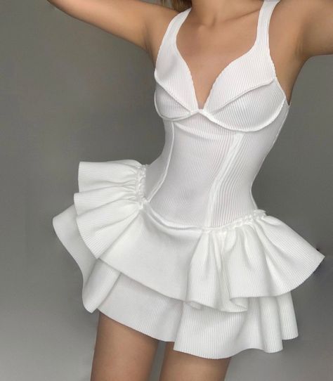 Vestido de fiesta corto blanco con escote en V y corte A, bonito vestido de cumpleaños ED02943
