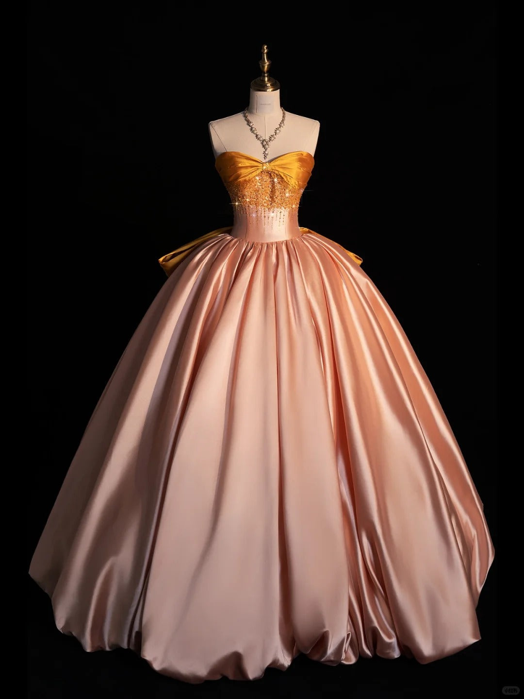 Vestido de novia largo, elegante, sin tirantes, corte A, color rosa ruborizado, para quinceañeras, ED03550