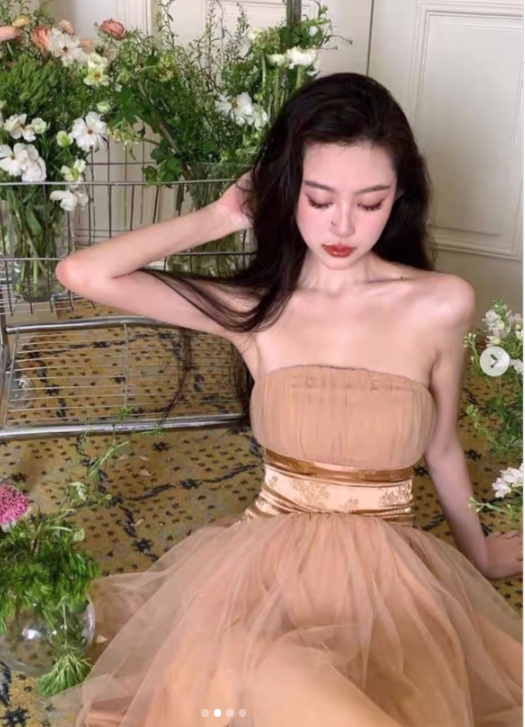 Vestido de graduación champán sin tirantes, elegante, corte A, corto, para cumpleaños y fiesta, ED03555