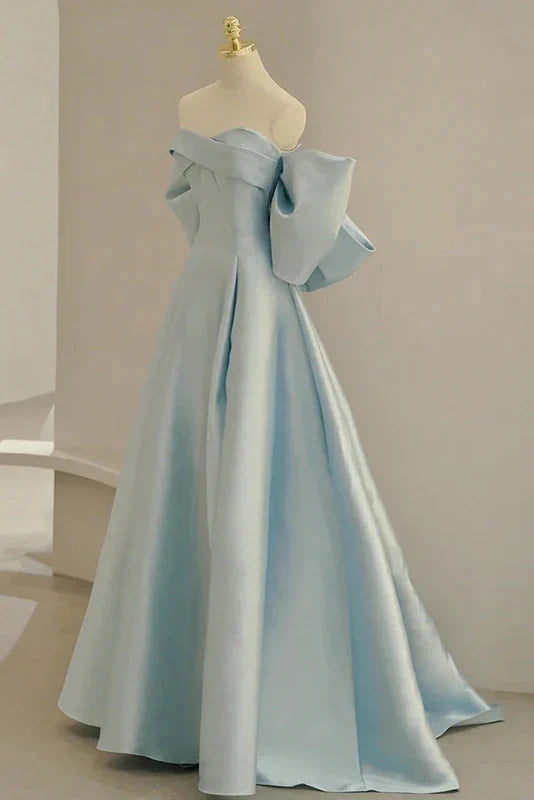 Vestido de fiesta largo de satén burdeos con escote corazón y corte en A, vestido formal largo burdeos ED0626
