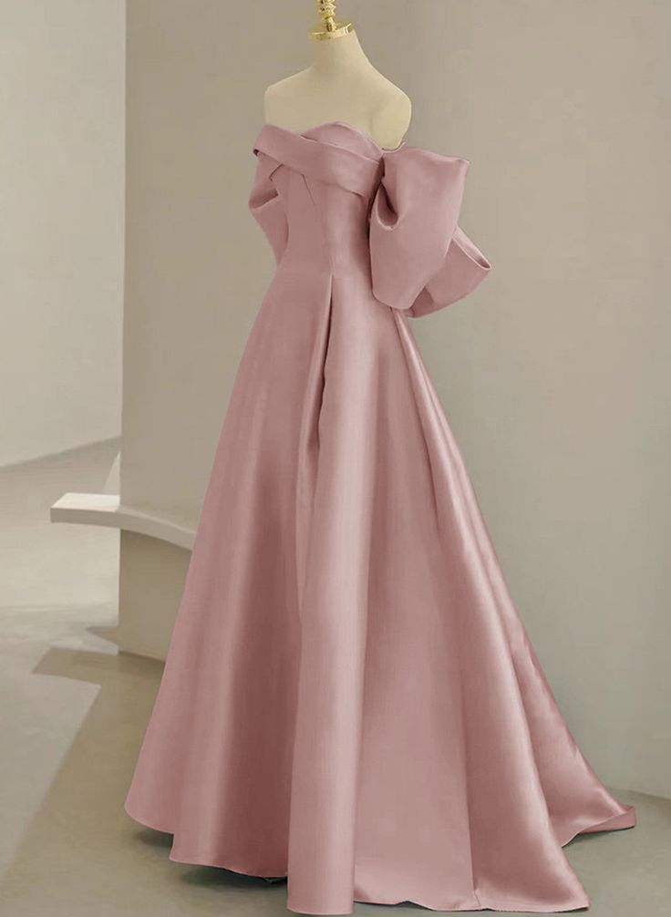 Vestido de fiesta largo de satén burdeos con escote corazón y corte en A, vestido formal largo burdeos ED0626