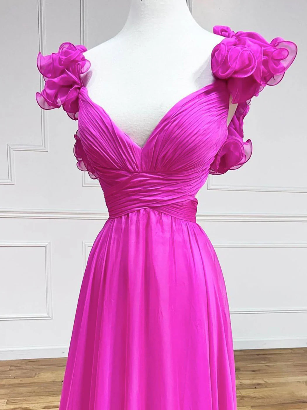 Vestidos de fiesta largos con escote en A y espalda descubierta, vestidos de noche largos rojos ED0774