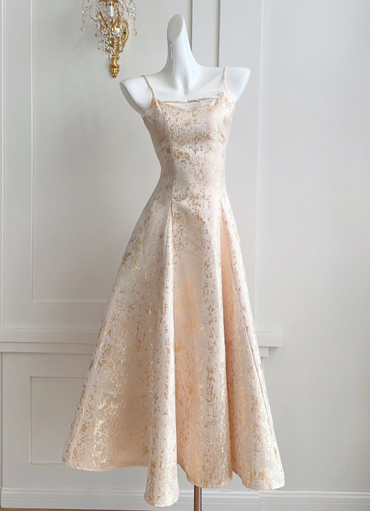 Vestido de fiesta corto con tirantes finos y corte A, vestido de bienvenida ED0974