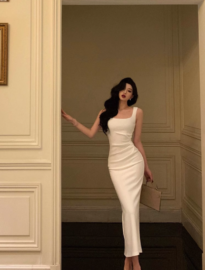 Pretty Sheath Square Neckline White 21st Birthday Dress Party Outfits Birthday Outfits For Women DP0179