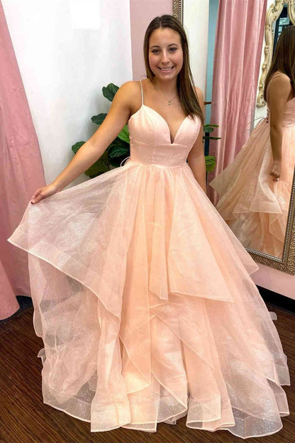 Princess Sweet 16 Dresses Lavender Tiered Tulle Formal Dress GP278