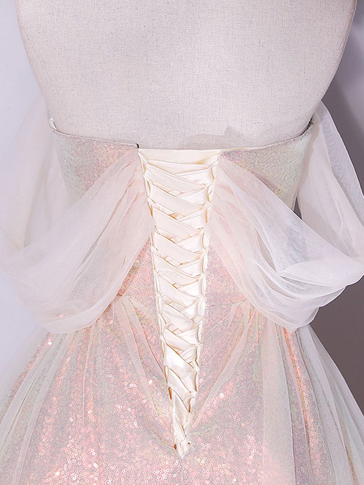 Nuevos vestidos de fiesta largos de encaje con hombros descubiertos y corte A brillante, vestidos de noche formales largos de encaje con hombros descubiertos GG083