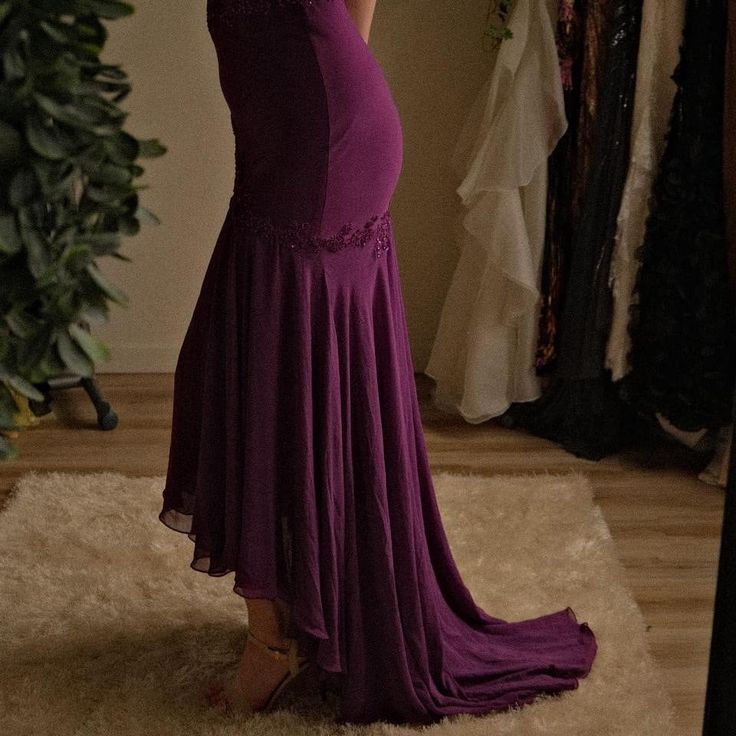 Vestido de fiesta largo de sirena con tirantes finos, de gasa y apliques de lentejuelas, elegante, de noche, GG1177