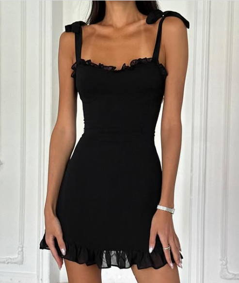 Vestido de fiesta corto de satén con tirantes finos y corte en A, vestido de bienvenida y vestido de noche GG1316
