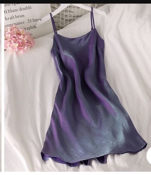Vestido de fiesta corto de satén de seda con tirantes finos, corte en A, sexy, para regreso a casa y noche, GG2249