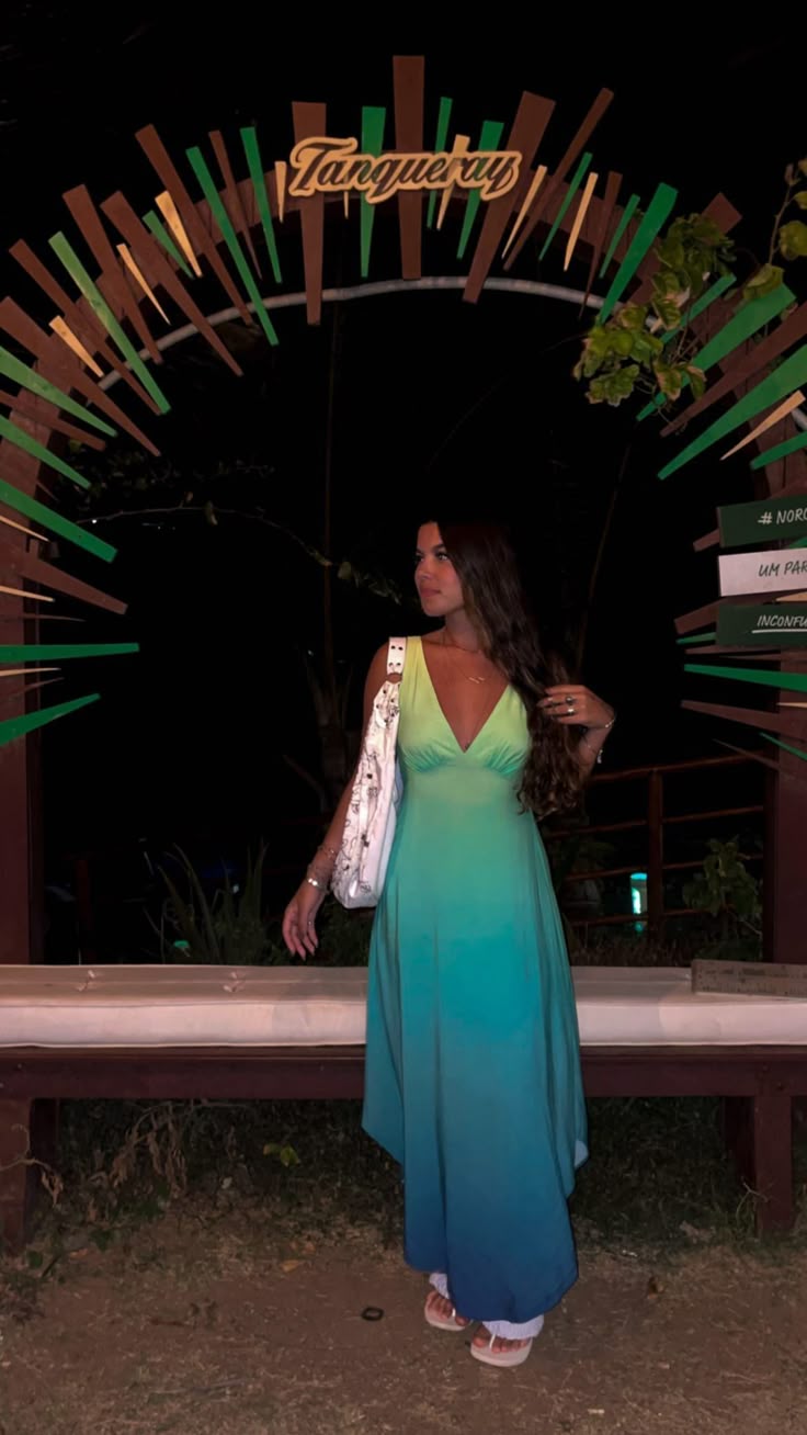 Vestido de fiesta largo de satén con escote en V y corte en A degradado, vestido de noche GG2267