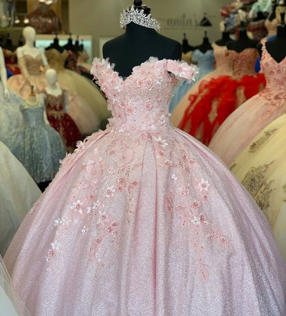 Stunning Ball Gown Off The Shoulder Satin Tulle Sequin Applique Long Prom Dress,Party Dress,Evening Dress GG2318