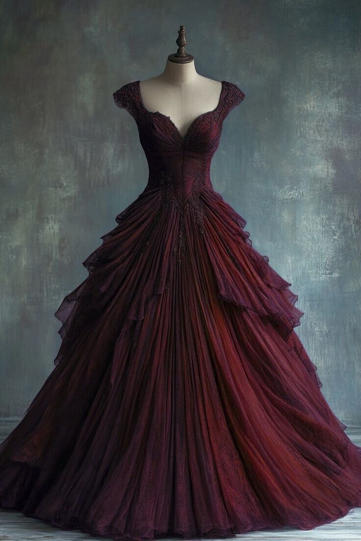 Vestido de fiesta vintage largo de tul con escote corazón, vestido de fiesta, vestido de noche GG2424