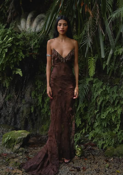 Vestido de fiesta largo de sirena con tirantes finos, satén, cuentas y espalda descubierta, GG2482