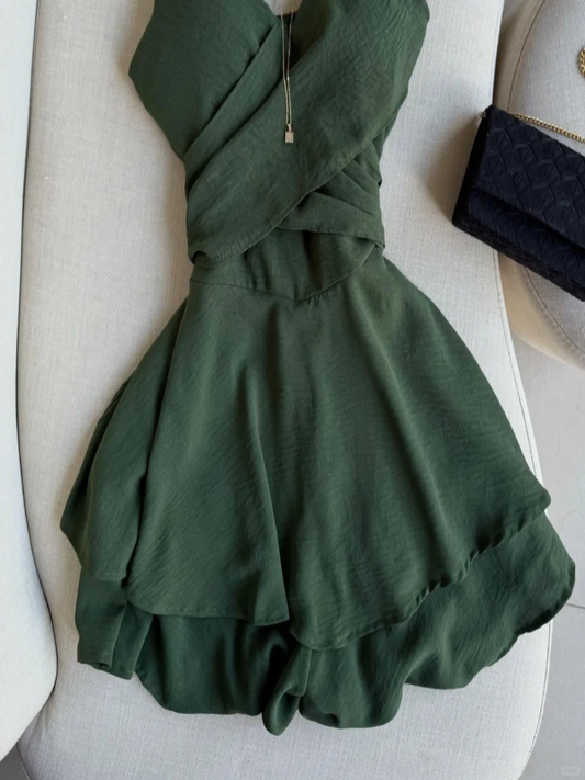 Vestido de fiesta corto de gasa con tirantes finos, corte A, elegante, para regreso a casa y cumpleaños GG2555