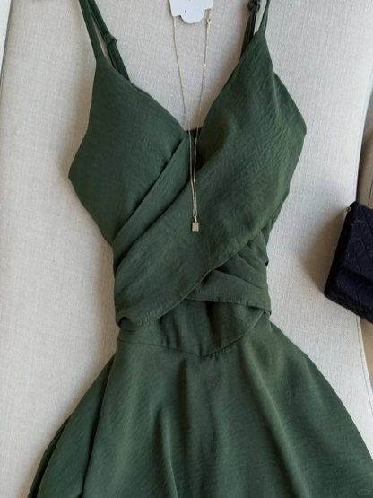 Vestido de fiesta corto de gasa con tirantes finos, corte A, elegante, para regreso a casa y cumpleaños GG2555