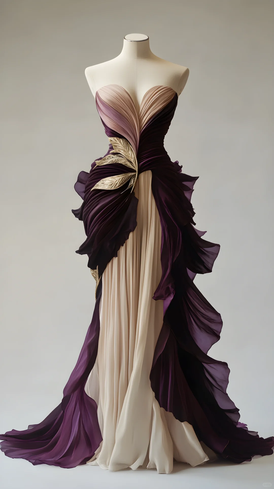 Vestido largo de gasa con escote corazón y corte sirena vintage para fiesta de graduación, noche o boda GG2594