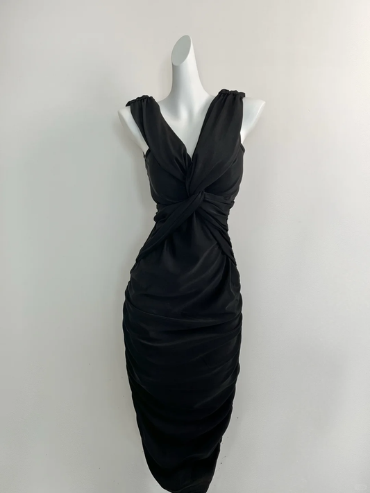 Vestido de fiesta largo de satén con escote en V y corte sirena, elegante, para graduación, noche, GG2598