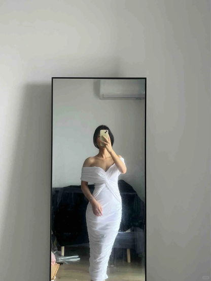 Vestido de fiesta largo de satén con escote en V y corte sirena, elegante, para graduación, noche, GG2598