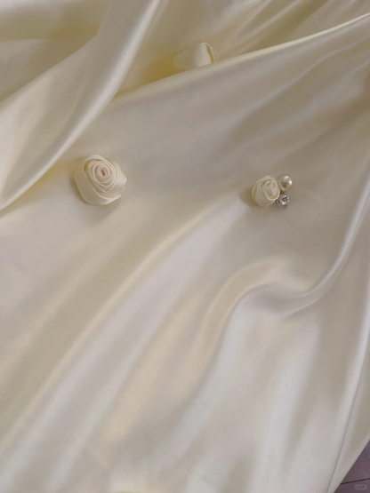 Vestido de fiesta largo de satén con lentejuelas, corte A, sin tirantes, elegante, para graduación, noche, GG2611