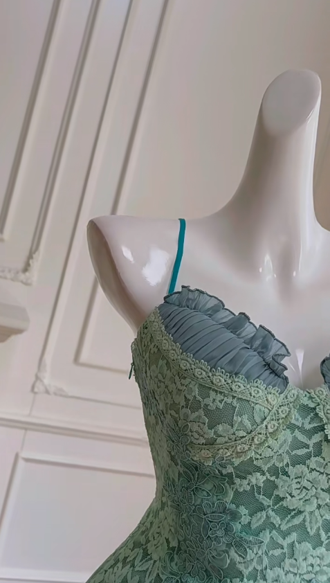 Vestido corto elegante de tul con tirantes finos, corte A, para fiesta de graduación, fiesta de cumpleaños, GG2614
