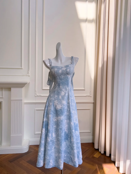 Hermoso vestido largo de satén con tirantes finos y corte en A, para fiesta de graduación o de noche GG2631