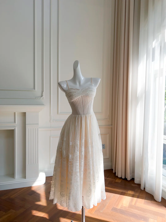 Vestido largo de fiesta, de noche y de tul con tirantes finos, corte A, GG2671