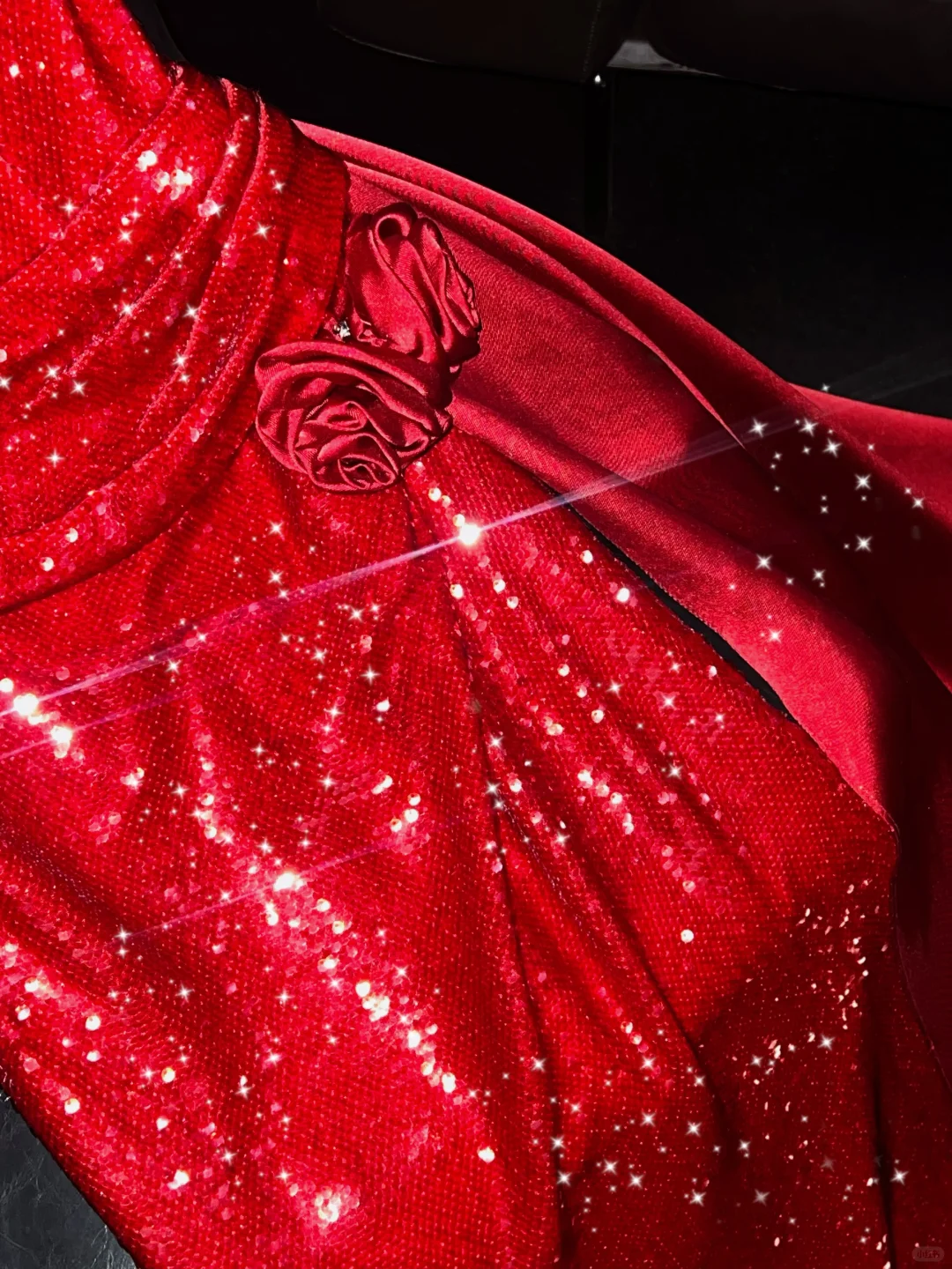 Vestido largo de satén rojo con lentejuelas y escote en V, corte A, sexy, para fiesta de graduación o de noche, GG2726